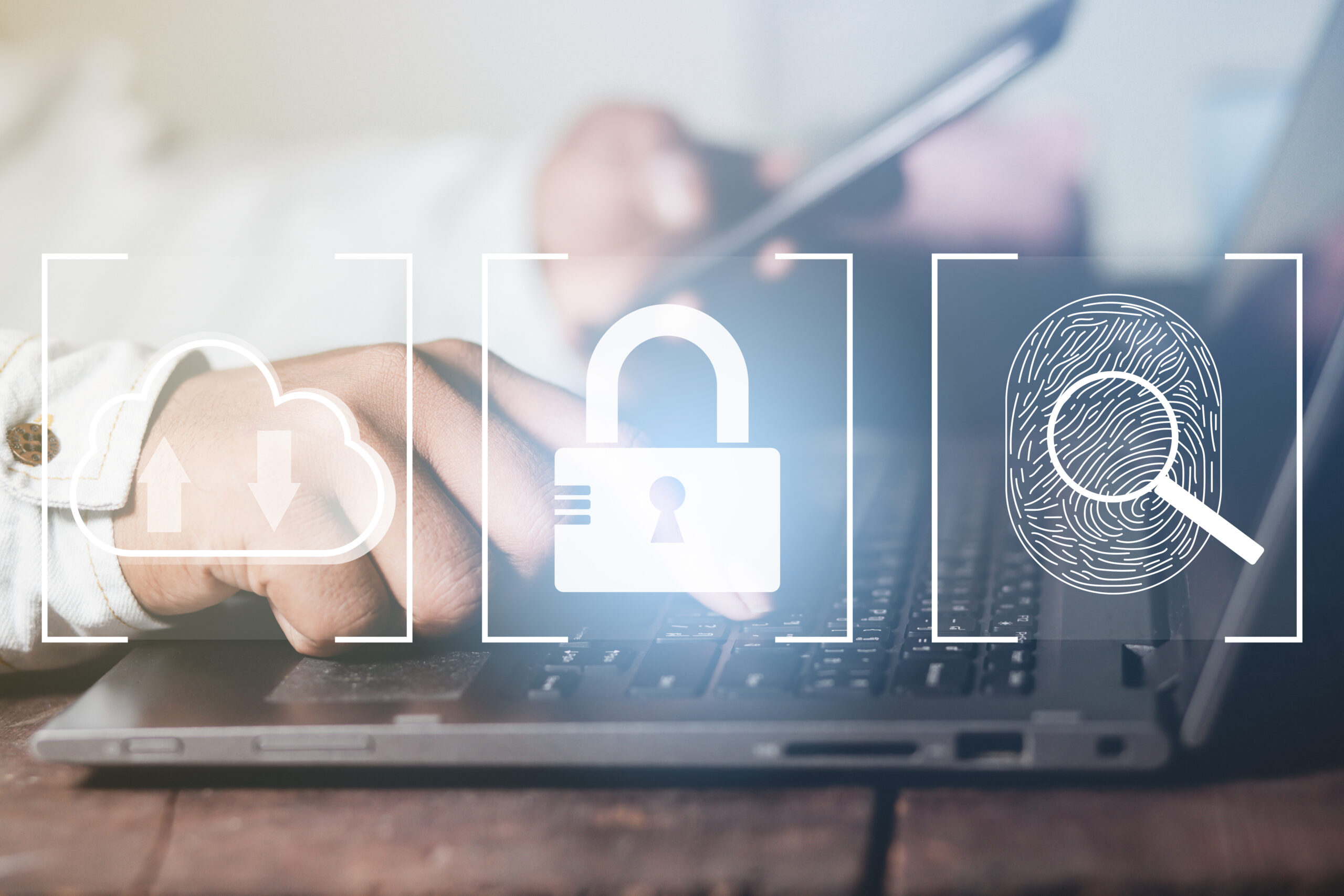 Concepts,Of,Cybersecurity,,Data,Protection,,Access,To,Private,Information,On