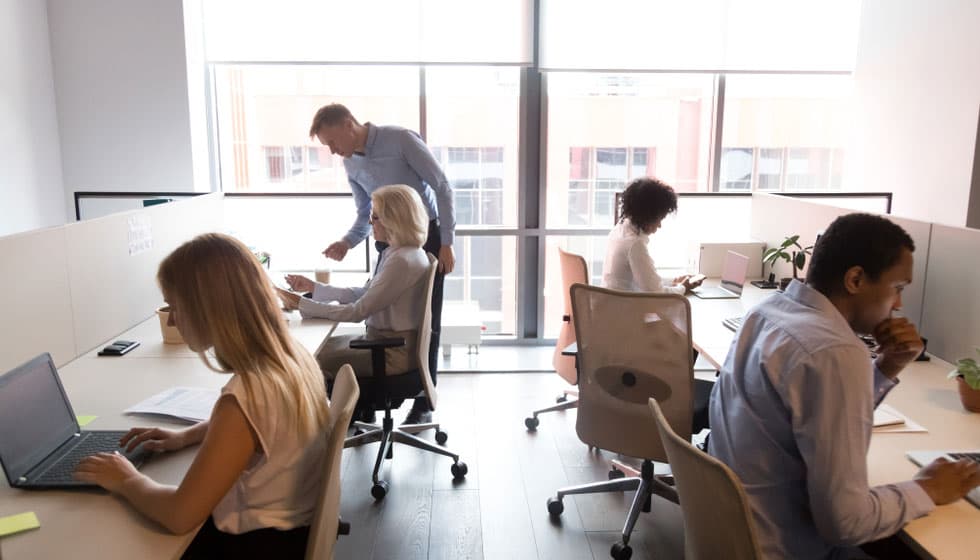 Digital workers using company technology